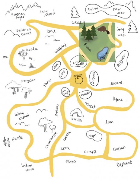 早期的 Pocket Zoo 地图