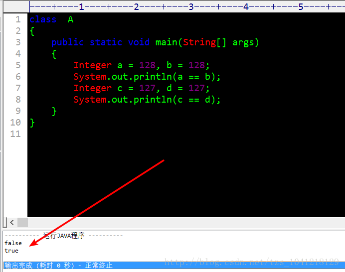 奇怪的Java：为什么128 == 128返回为False，而127 == 127会返回为True?0