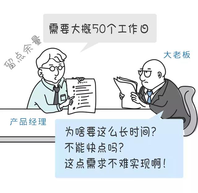 图3：漫画：程序猿最头痛的问题：这个多久能开发完成？