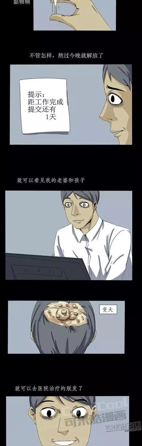 图6：恐怖漫画：在搜猫工作的程序员