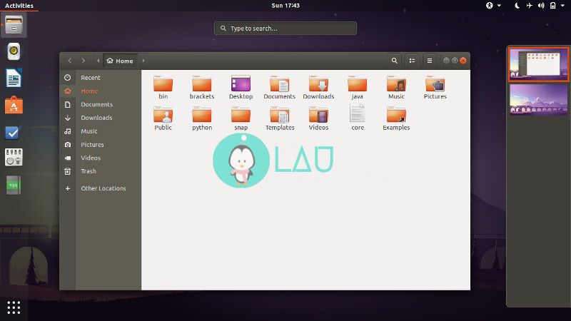 图1：对比 Ubuntu 18.04 和 Fedora 28