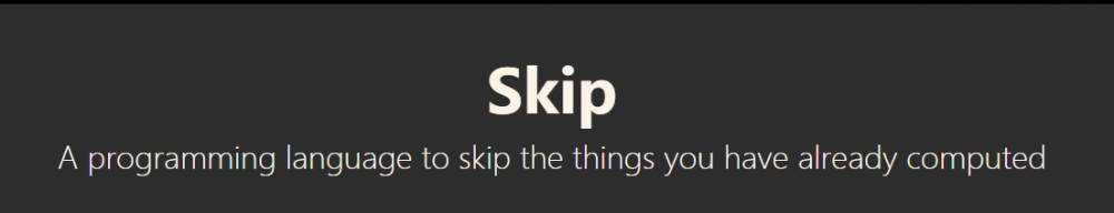 图0：Facebook 开源 Skip，面向对象+函数式编程语言