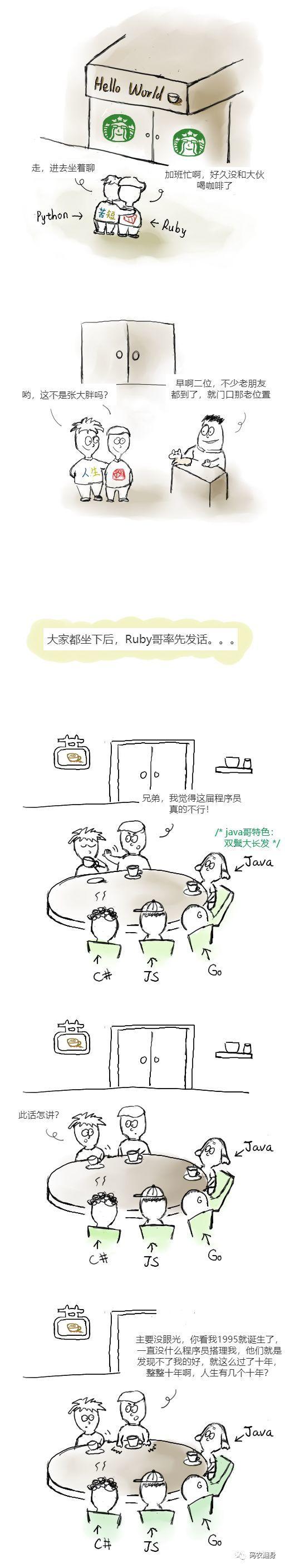 图0：漫画：我才是世界上最好的编程语言