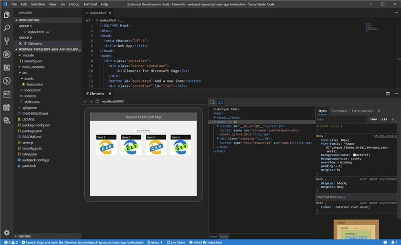 图0：VS Code 新扩展，面向 Web 开发人员调试 DOM