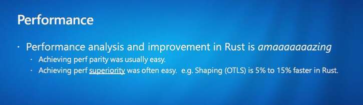 图1: rust30 年老代码被干掉!微软用 18 万行 Rust 改写 Windows 系统内核