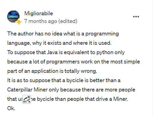 图0: Java关于 Java 已死,看看国外开发者怎么说的