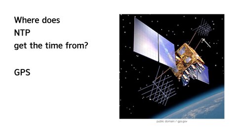 Where does NTP get the time from? GPS