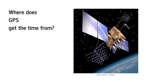 Where does GPS get the time from?