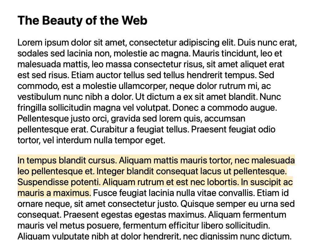 图0:用 ::target-text 轻松为文本片段添加样式 图0:用 ::target-text 轻松为文本片段添加样式
